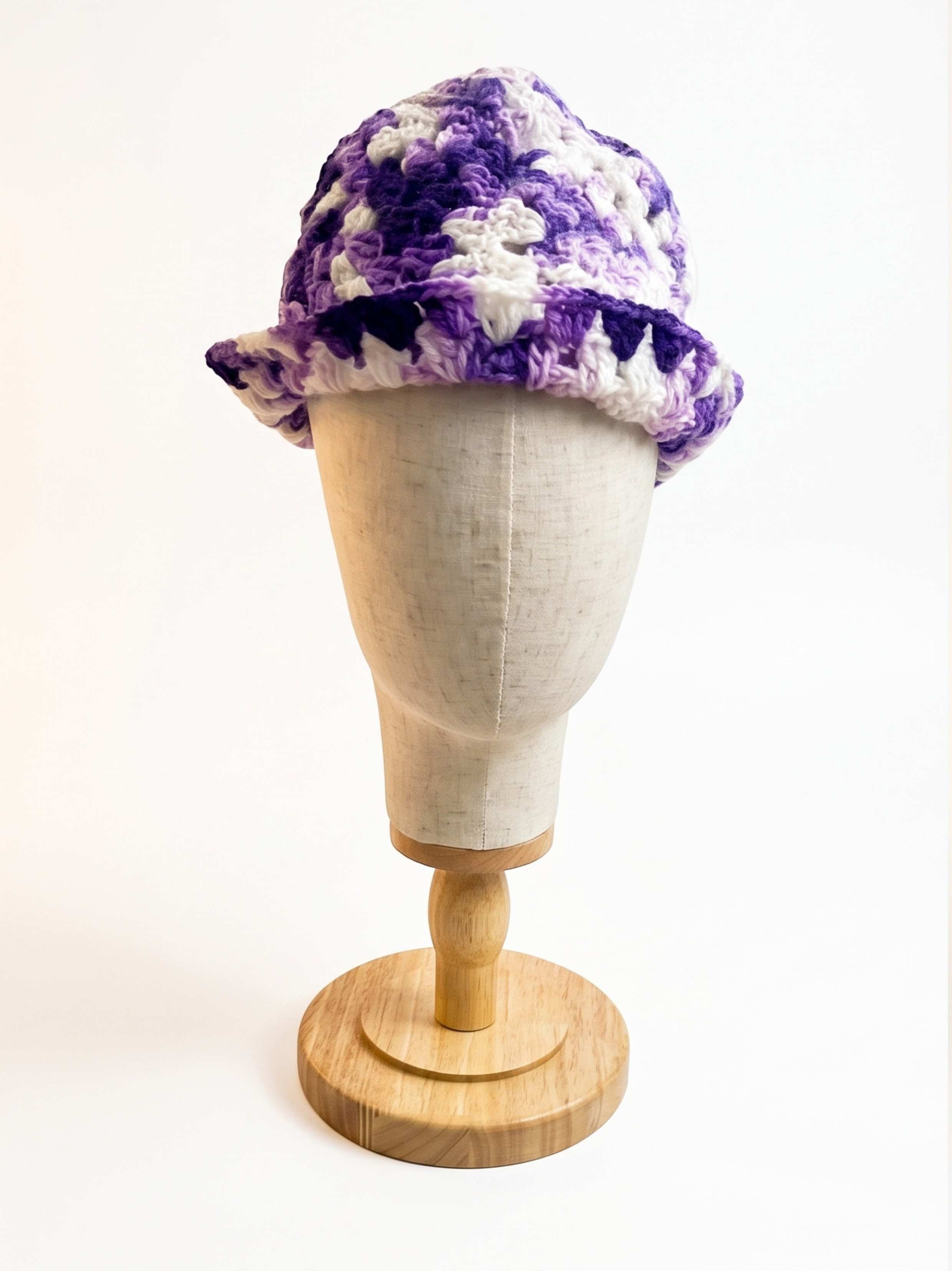 The Wisteria crochet bucket hat